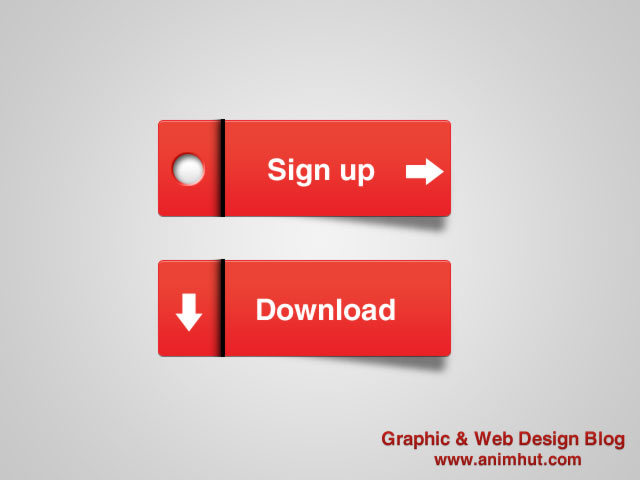 Photoshop Download and sign up buttons