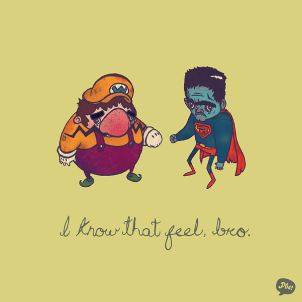Super Heroes illustrations