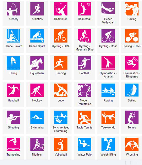 Summer Olympics 2012 photography and logo