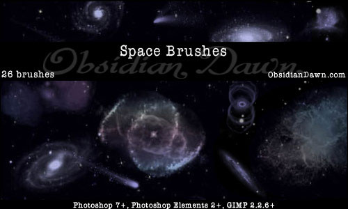 Download Popular Space Photoshop Brush