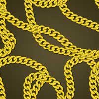 create vector gold chains