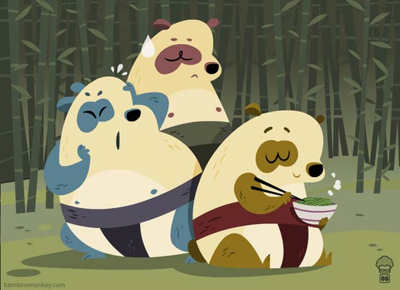 the 3 pandas