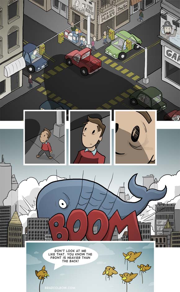 the brads failwhale Comic illustration by Brad Colbow