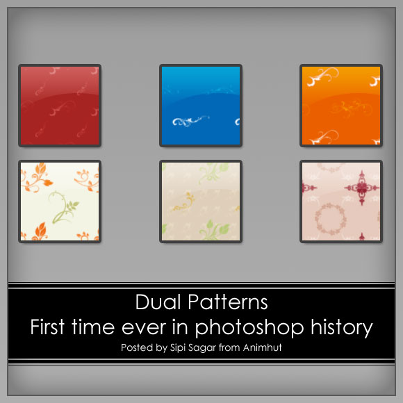 preview3 Freebie:Rare Dual Patterns - First time in Photoshop history