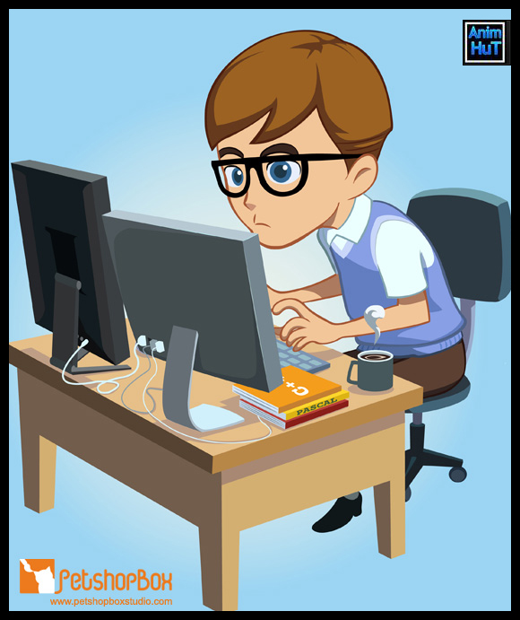 programmer preview Free Vector Character – The Programmer