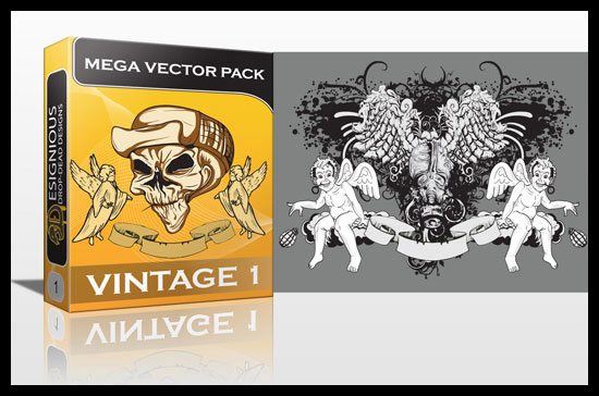 vintage mega pack 1 Giveaway Day32: Win Designious Vector mega pack