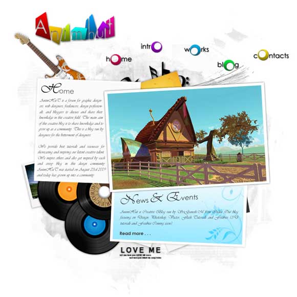 temp27 Create a colorful music studio website