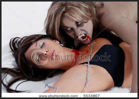 vampire feeding victim