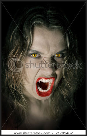 stock photo young and hungry vampiress on black background 21781462 70 Hot and Scary Halloween Premium Stock Images