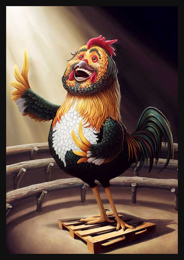 Pavarotti 40 Hilarious Digital Work Inspiration by tiagohoisel