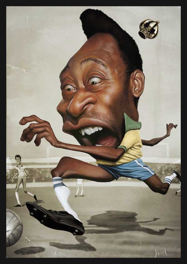 pele 40 Hilarious Digital Work Inspiration by tiagohoisel