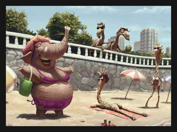 praia 40 Hilarious Digital Work Inspiration by tiagohoisel