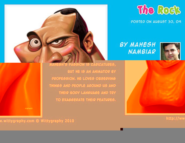 MH1 30 60+ Popular Caricature Works from Desi Arist : MaheshNambiar
