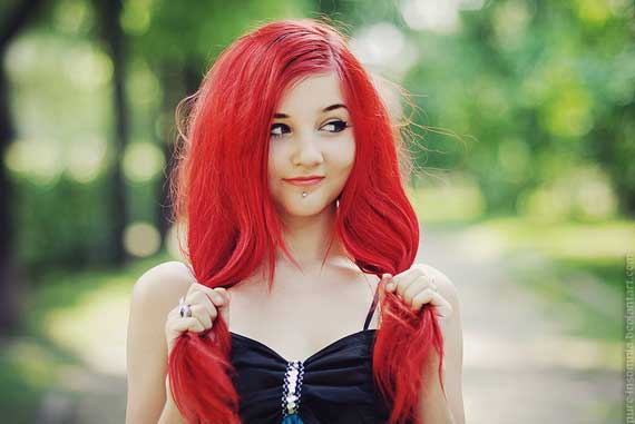 Red hair female Photography