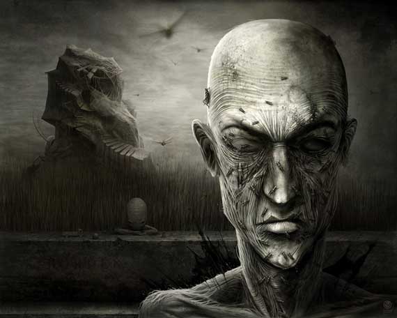 Creative and Scary Illustration by ANTON SEMENOV