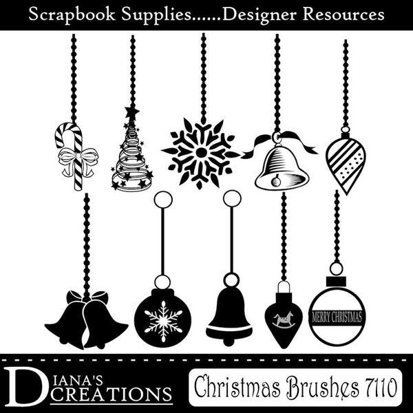 Christmas brushes photoshop free download