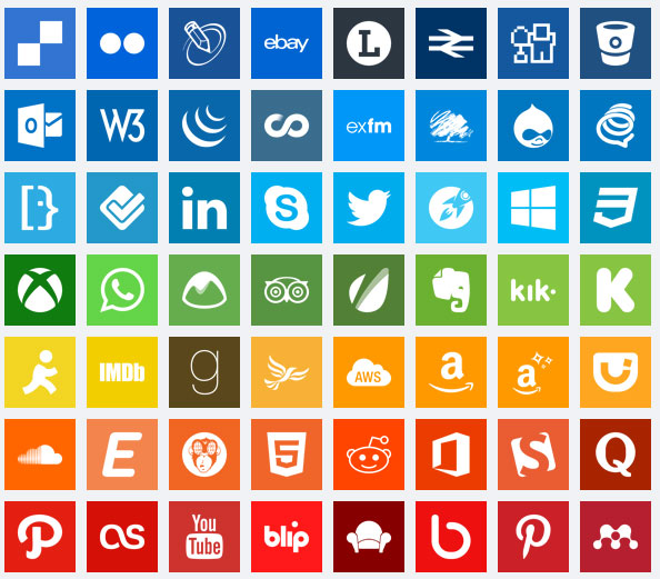complete set of free social media Icons