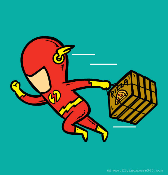 Funny Illustrations of Super Heroes Part Time Jobs (12)