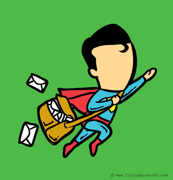 Funny Illustrations of Super Heroes Part Time Jobs (5)
