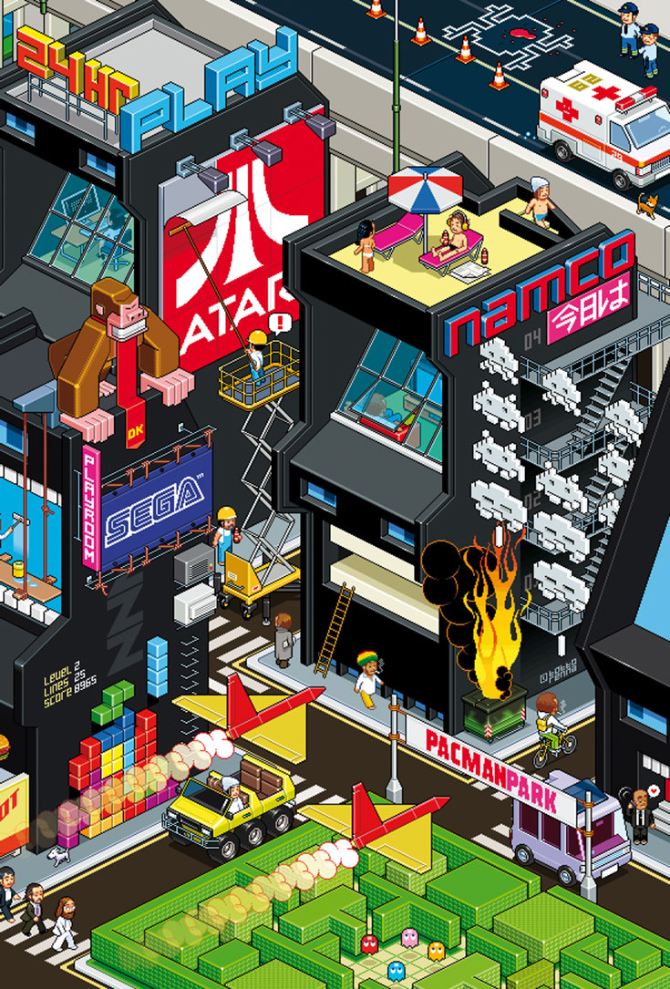 Game city Pixel Art Inspiration