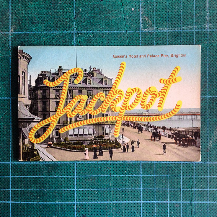 retro postcards