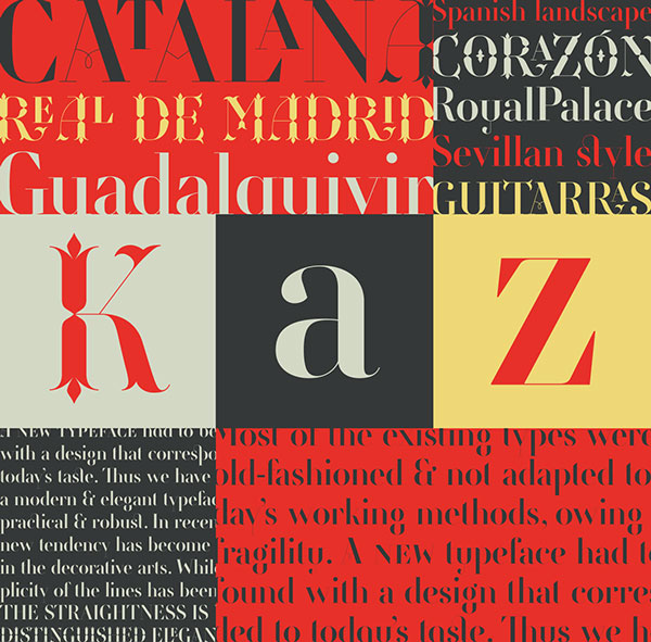 Spanish Typography Retiro OpenType Fonts (6)