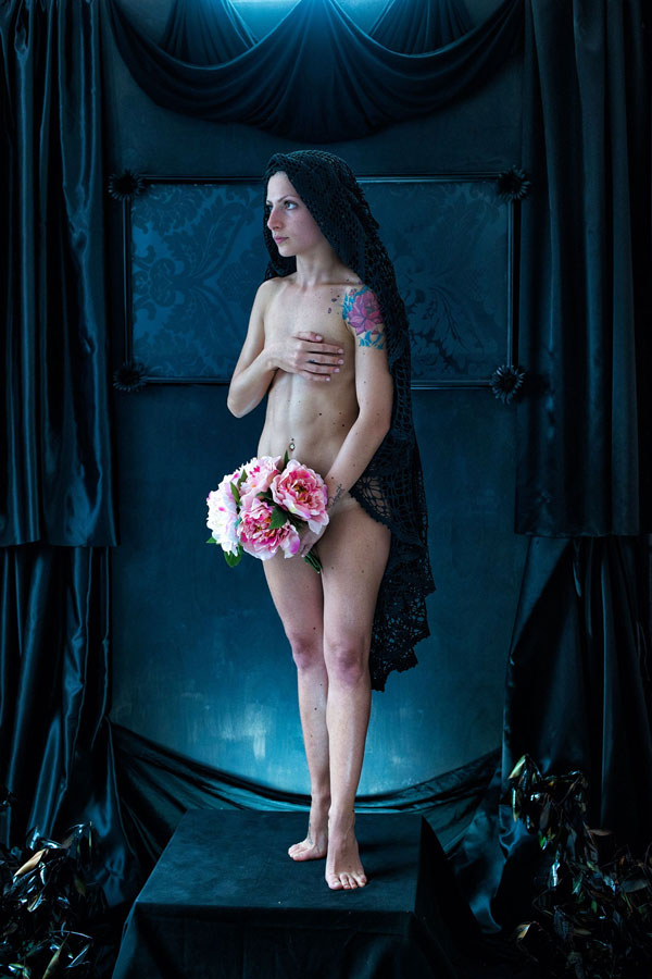 Bond Between Human and Peony - Fine art Nude Project (7)