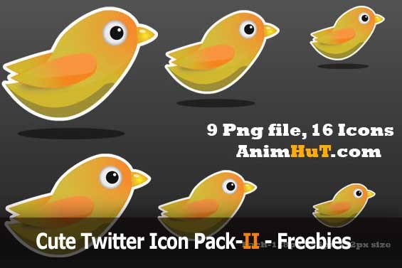 Cute Twitter Icon Pack-II