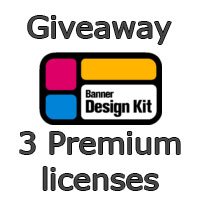 Giveaway: 3 premium license for Banner Design Kit