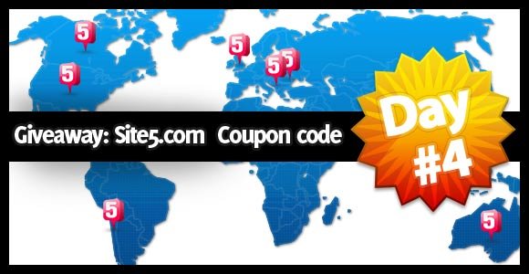 Giveaway Day #4: Site5 Webhosting Discount Coupon