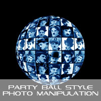 Photoshop: Create a party ball style photo-manipulation
