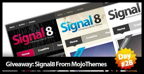 Giveaway Day28: Win signal8 WordPress Theme – MojoThemes