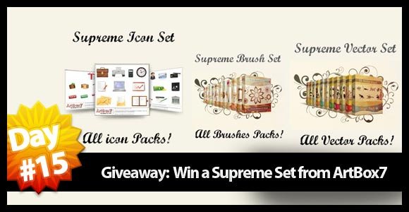 Giveaway Day15: Win a Supreme Set from ArtBox7