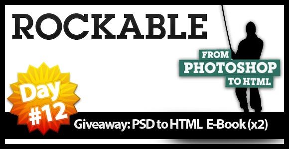 Giveaway Day12: Photoshop to HTML e-Book(x2)