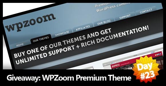 Giveaway Day23: Win Premium Themes from WPZoom(x3)