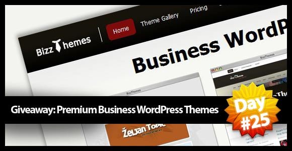 Giveaway Day25: Premium Business WordPress Themes-BizzThemes(x3)