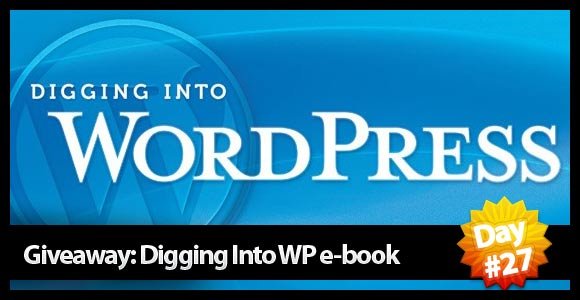 Giveaway Day26: Get Digging into WordPress ebook(x2)