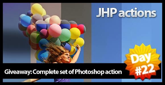 Giveaway Day 22: JHP Complete set of Photoshop action