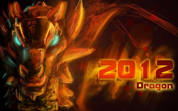 Chinese Dragon New year Wallpaper 2012 