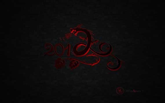 Chinese Dragon New year Wallpaper 2012 