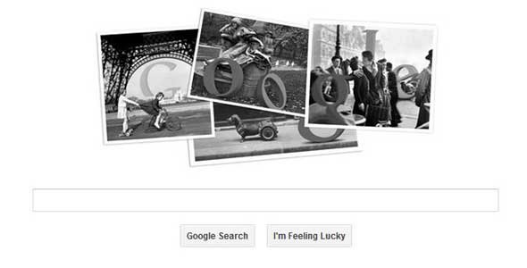 rpbert Today’s Google Doodle: Robert Doisneau 100th birthday