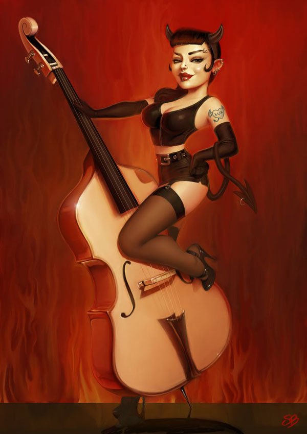 Daily Inspiration: Pin-Up Girls and Caricatures by Serge Birault 15 Pin-Up Girls and Caricatures by Serge Birault