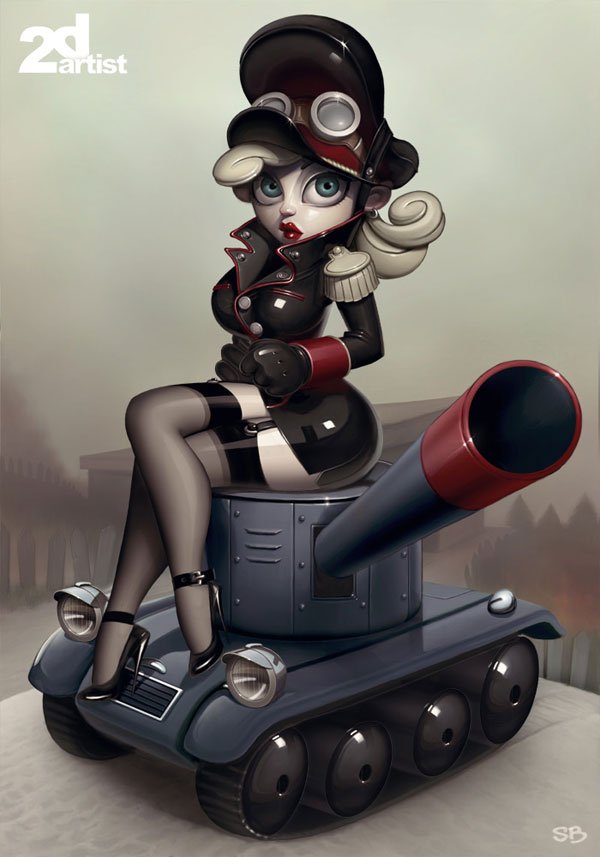 Daily Inspiration: Pin-Up Girls and Caricatures by Serge Birault 17 Pin-Up Girls and Caricatures by Serge Birault
