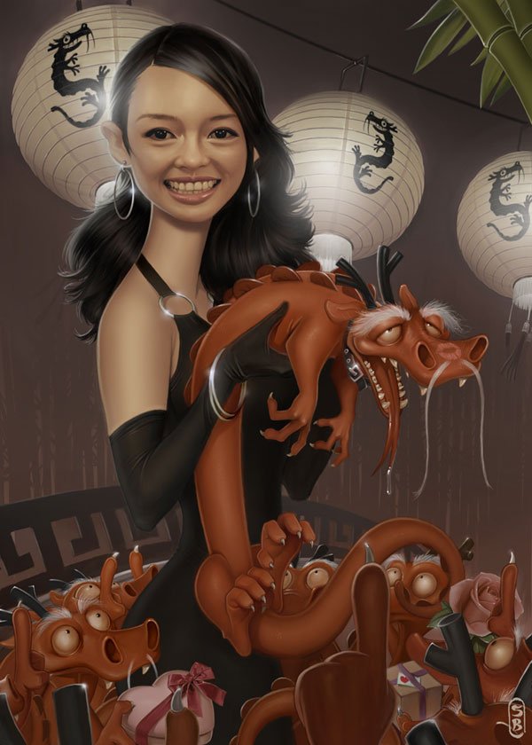 Daily Inspiration: Pin-Up Girls and Caricatures by Serge Birault 33 Pin-Up Girls and Caricatures by Serge Birault