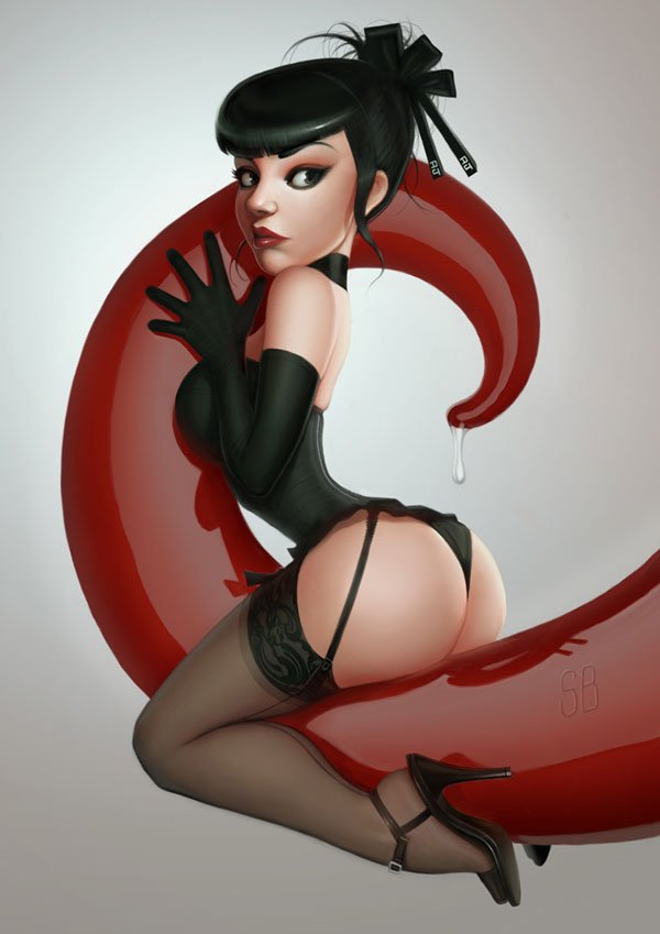 Daily Inspiration: Pin-Up Girls and Caricatures by Serge Birault 36 Pin-Up Girls and Caricatures by Serge Birault