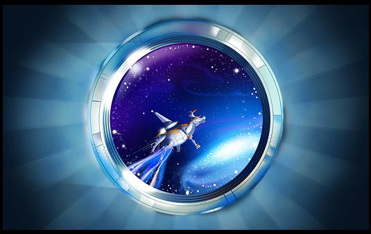 New Year turbowallpaper with a viewport