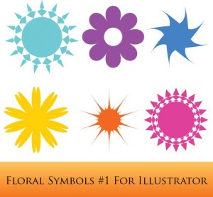 download free illustrator flower symbols