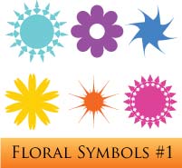 Freebie: Illustrator Floral Symbols #1