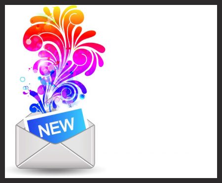 1332 mail icon with colorful floral Vectorious.net – A Cool Destination for Stock Vector Images