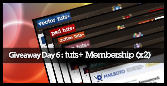 Giveaway Day6: Tuts+ Premium Membership (x2)